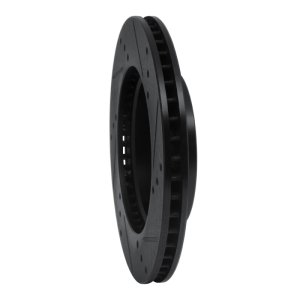 Nissan Note Brake Rotor (1) - Front Left - R1 Concepts - Drilled & Slotted - Black - `11-`25